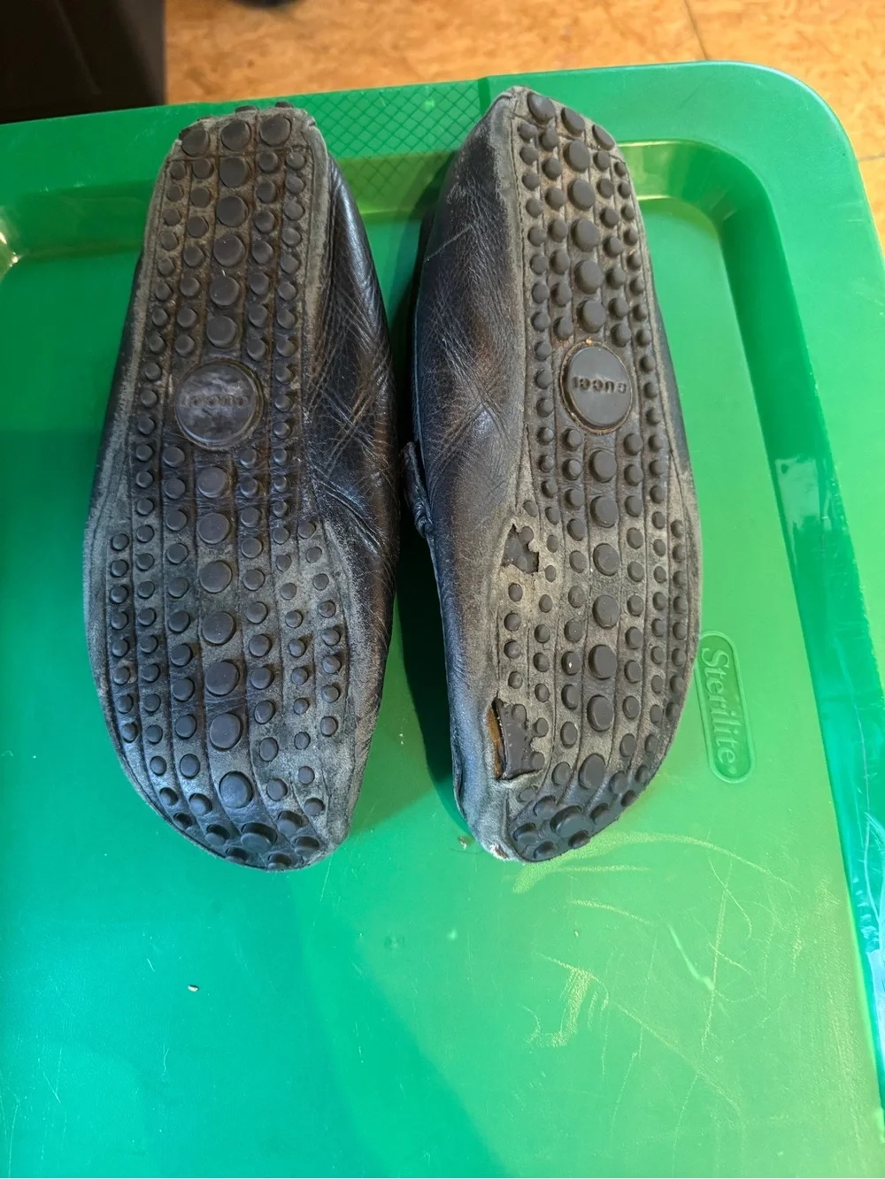Gucci black leather